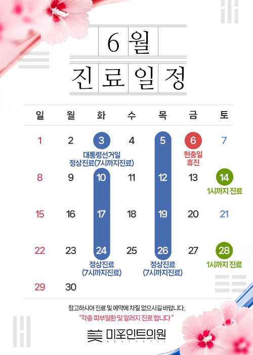 6월 진료일정